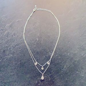 Free People dainty double chain necklace